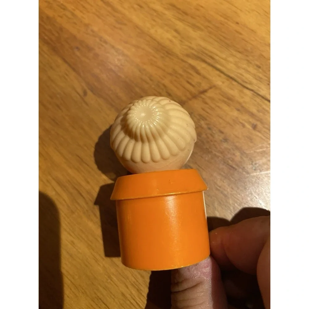 Tuppertoys Orange Mom Woman Vintage Tupperware People Figure Toy